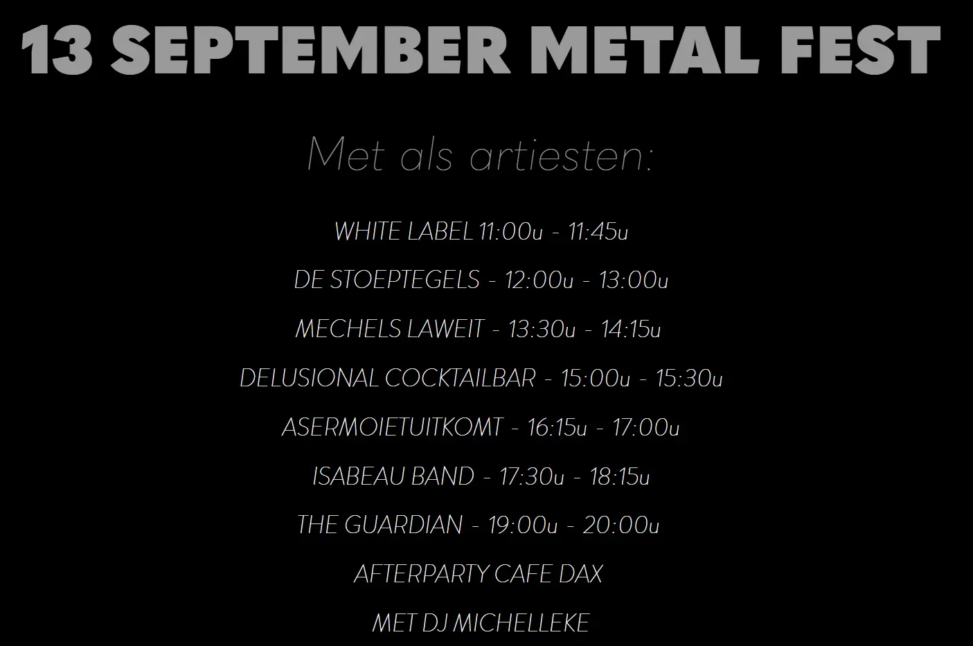 DAX Kapellen Metal Fest